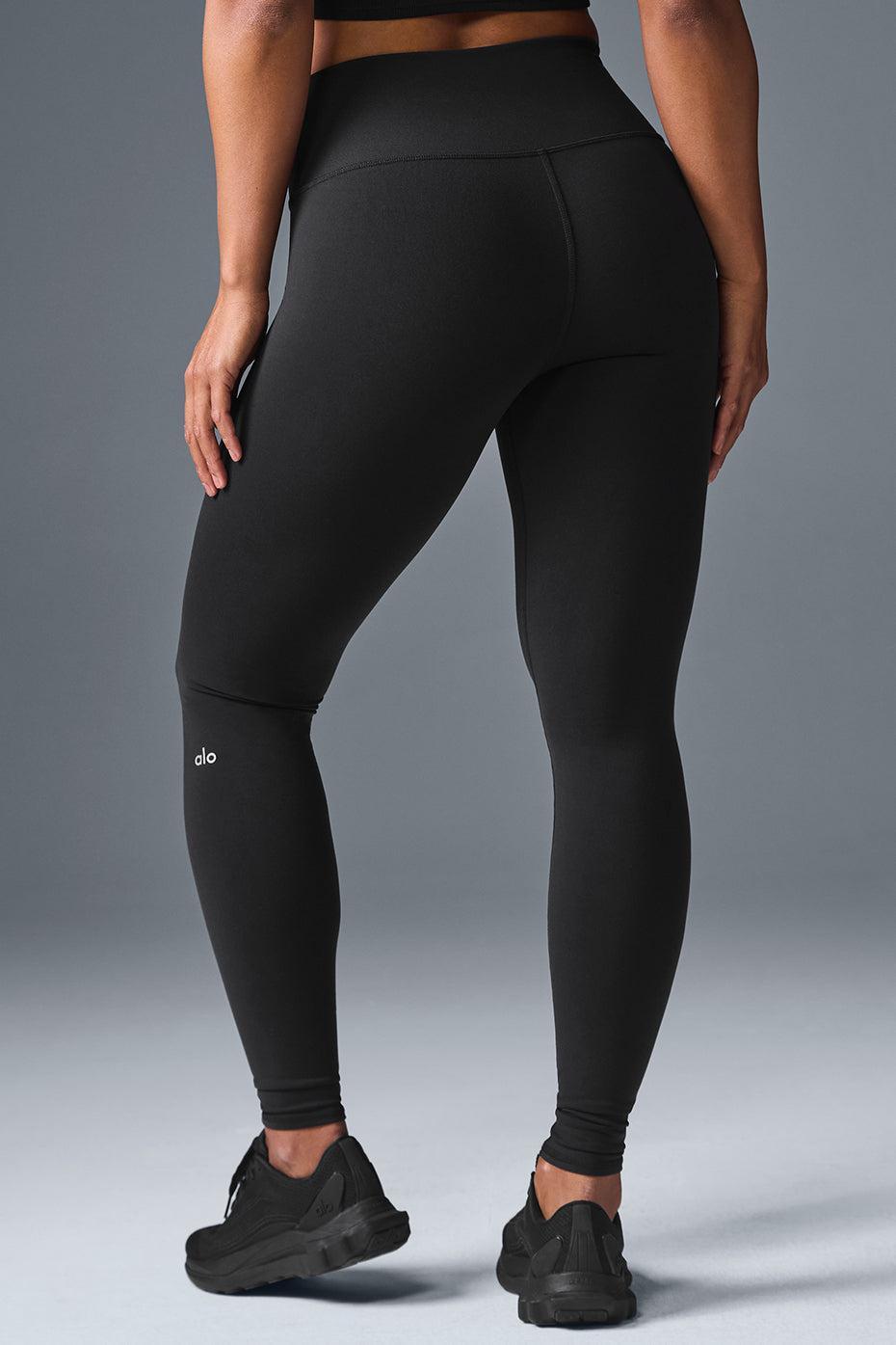 High-Waist Airbrush Legging - Black Female Product Image