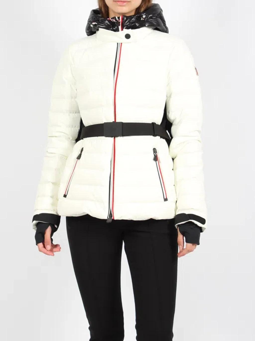 MONCLER Hooded Down Jacket In White Product Image