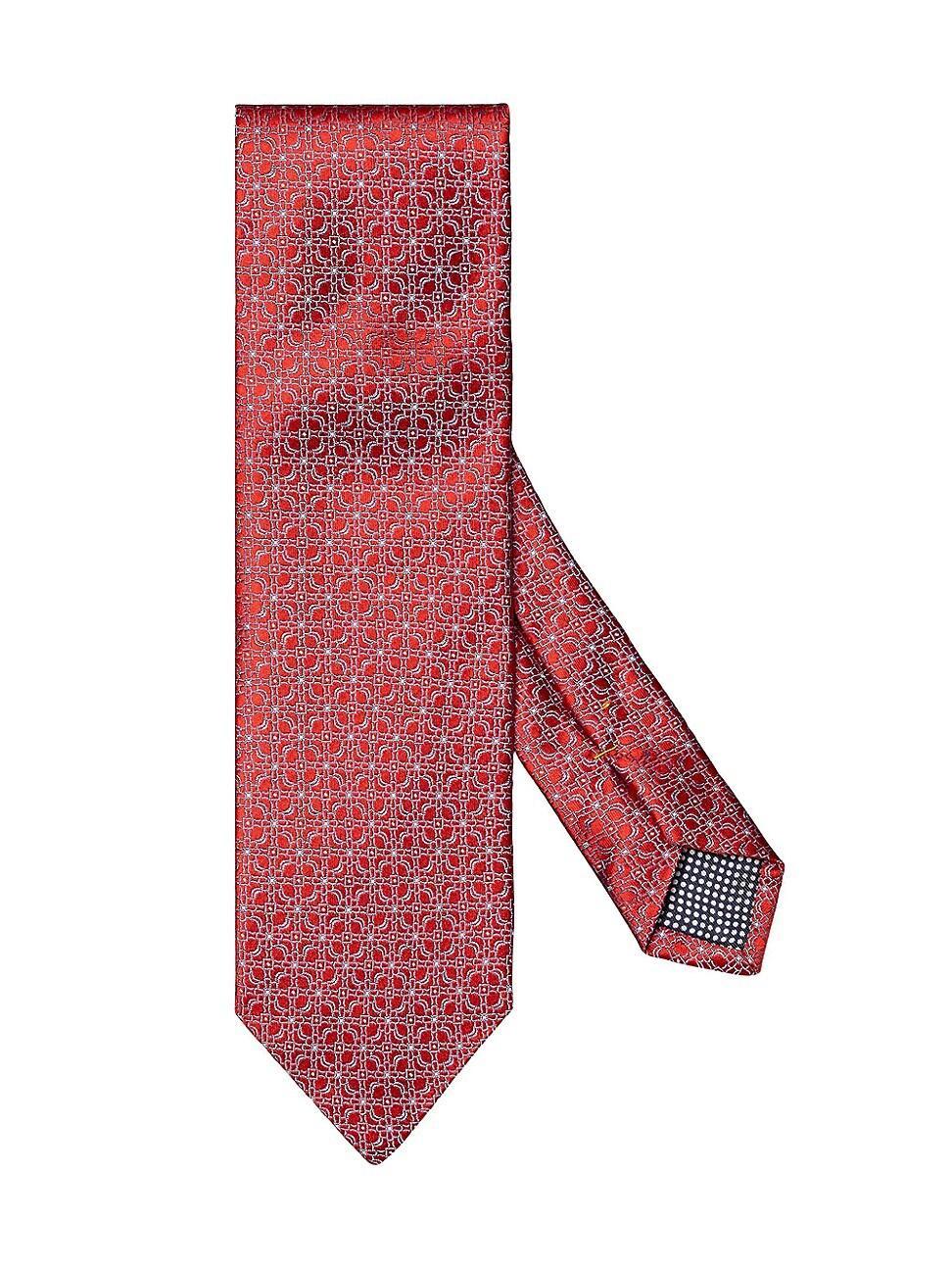 Mens Wardrobe Essentials Floral Silk Tie Product Image