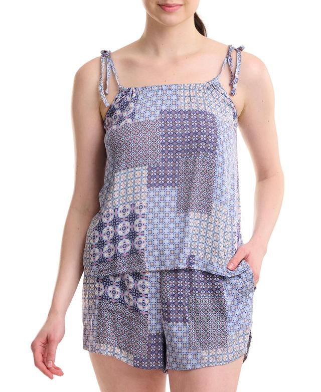Splendid Womens 2-Pc. Printed Cami Short Pajamas Set Product Image