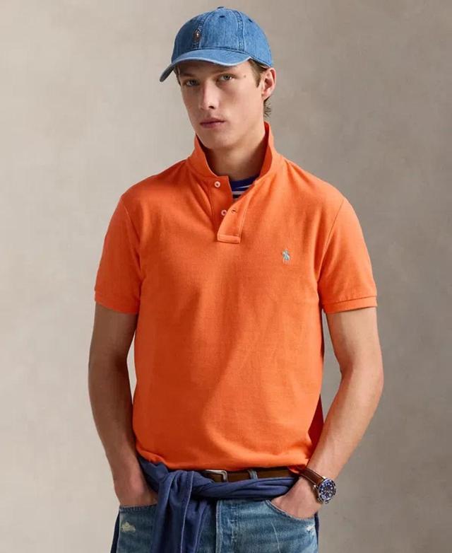 POLO RALPH LAUREN Orange Cotton Logo Embroidery Polo Shirt Product Image