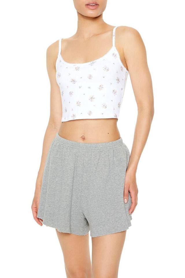 Cropped Floral Print Pajama Cami | Forever 21 Product Image