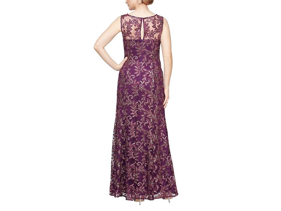 Alex Evenings Embroidered Tulle Gown with Shawl Product Image