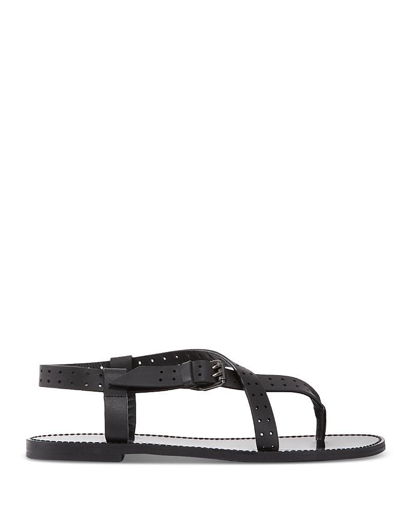 The Kooples Womens Perforated Thong Slingback Sandals product image