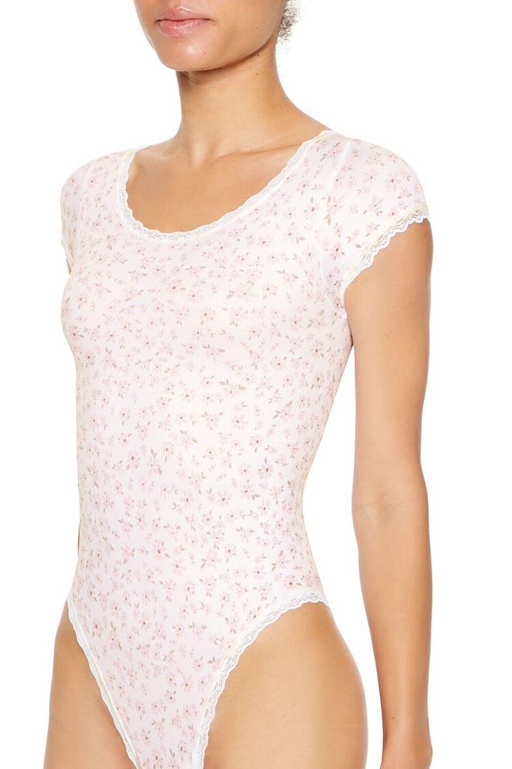 Seamless Floral Lingerie Bodysuit | Forever 21 Product Image