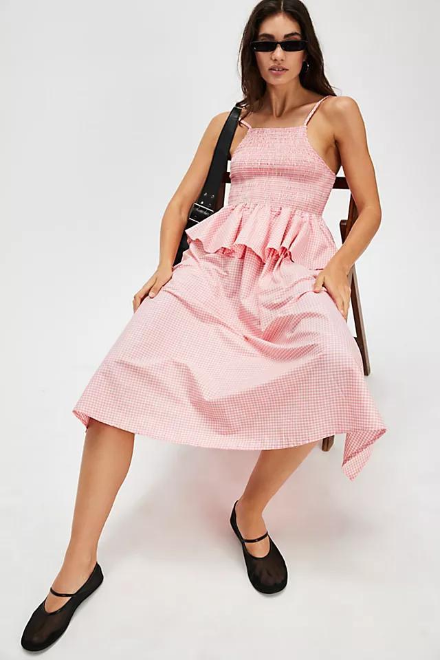 Et Tigre Una Gingham Midi Dress Product Image