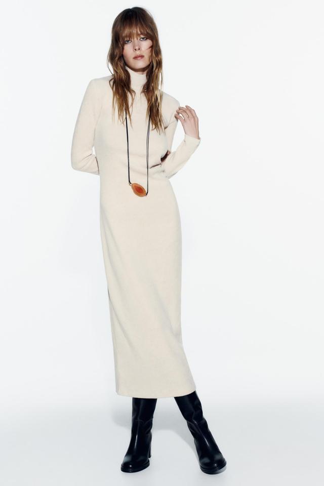 RUCHED SOFT LONG DRESS Product Image