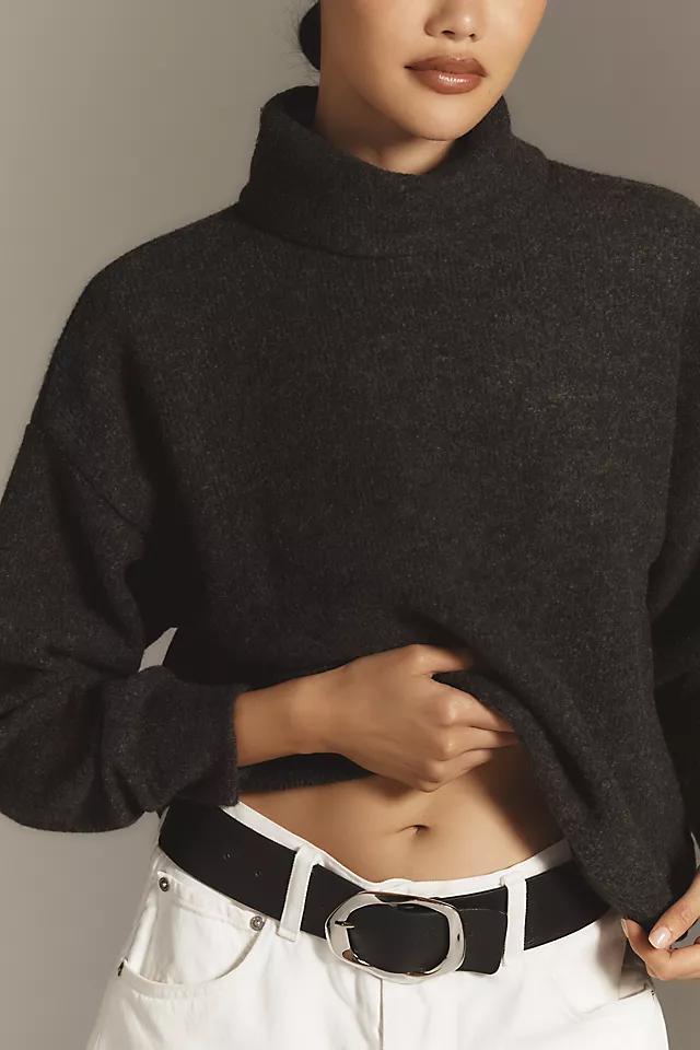 Sanctuary Everyday Rib Turtleneck Sweatshirt Product Image