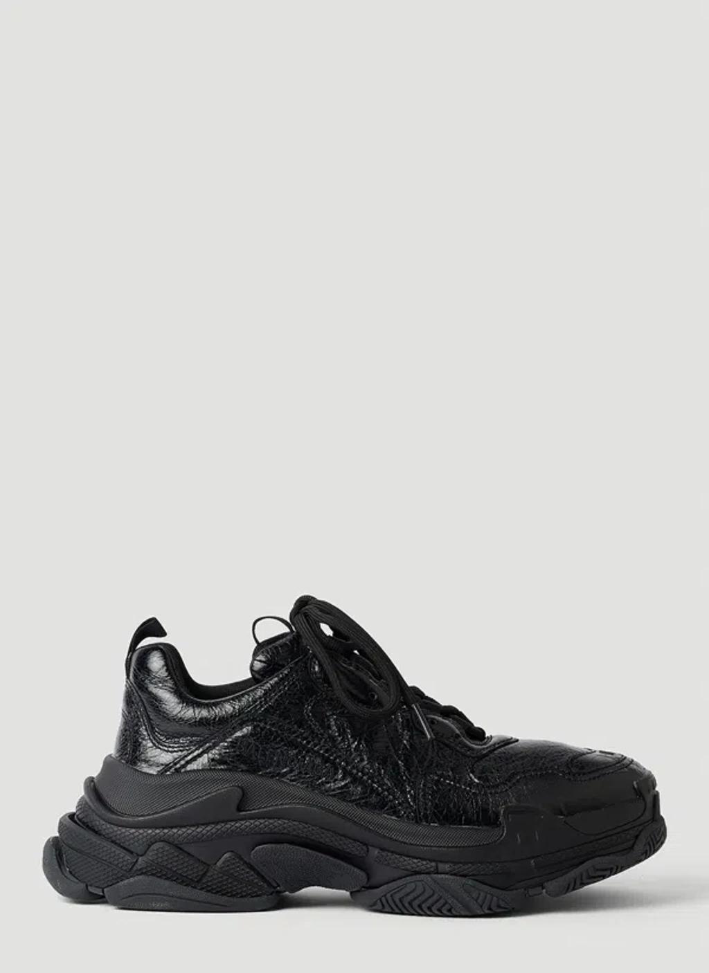 BALENCIAGA 60mm Triple S Mold Rubber Sneakers In Black Product Image