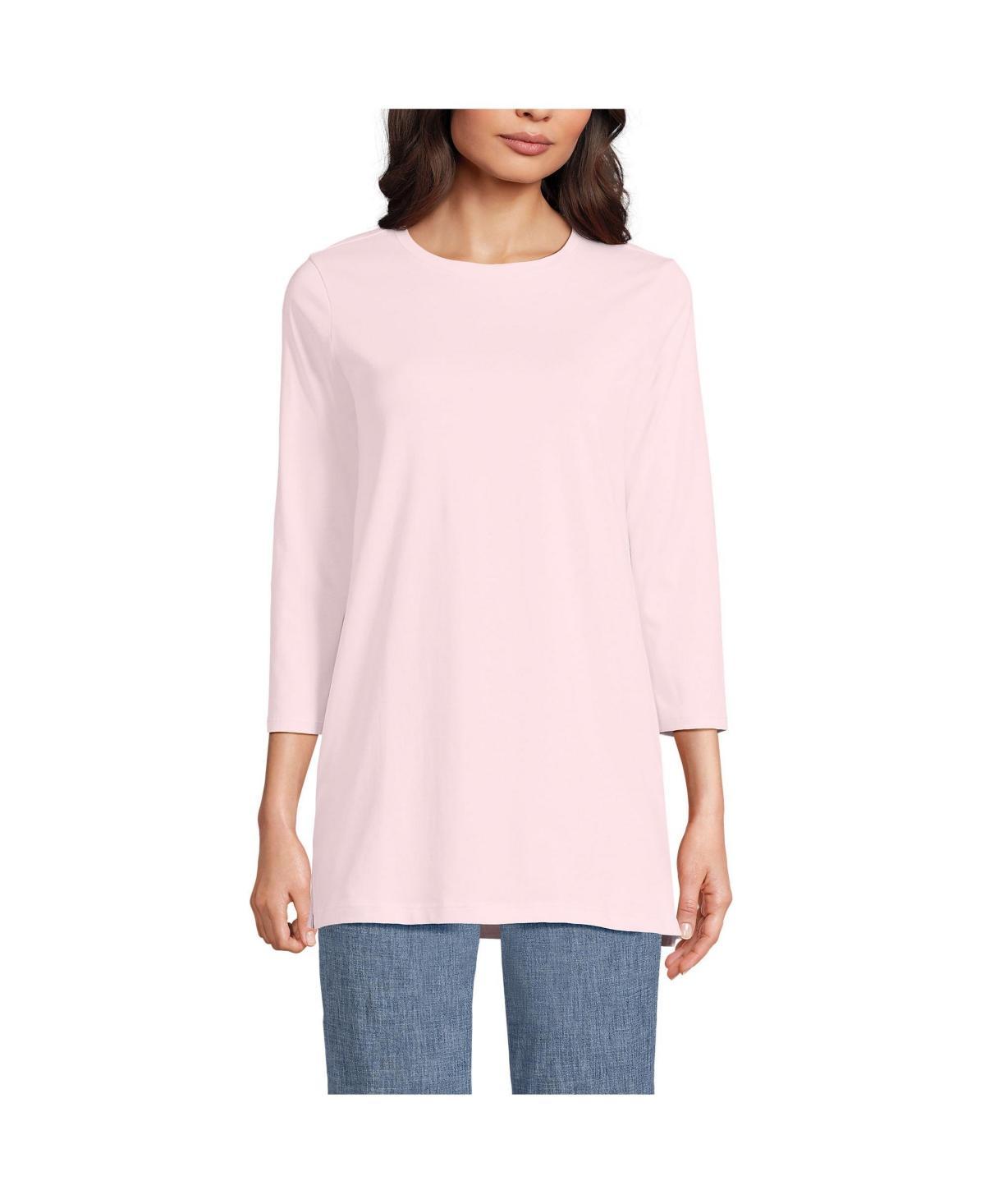 Lands End Womens Supima Crew Neck Tunic Product Image