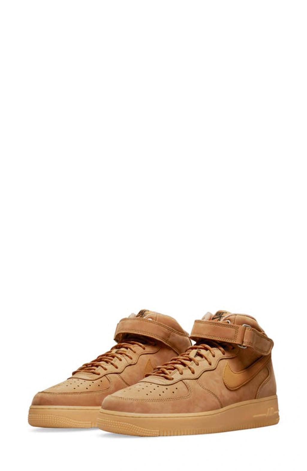 Air Force 1 Mid '07 "flax" Sneakers In Brown Product Image