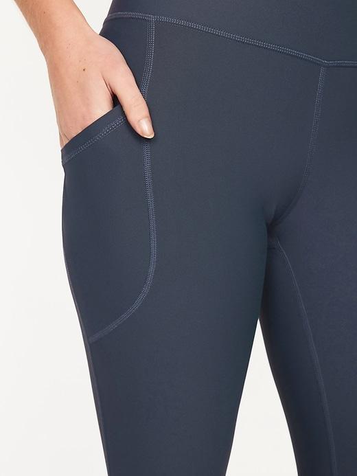 High-Waisted PowerSoft Ribbed Leggings Product Image