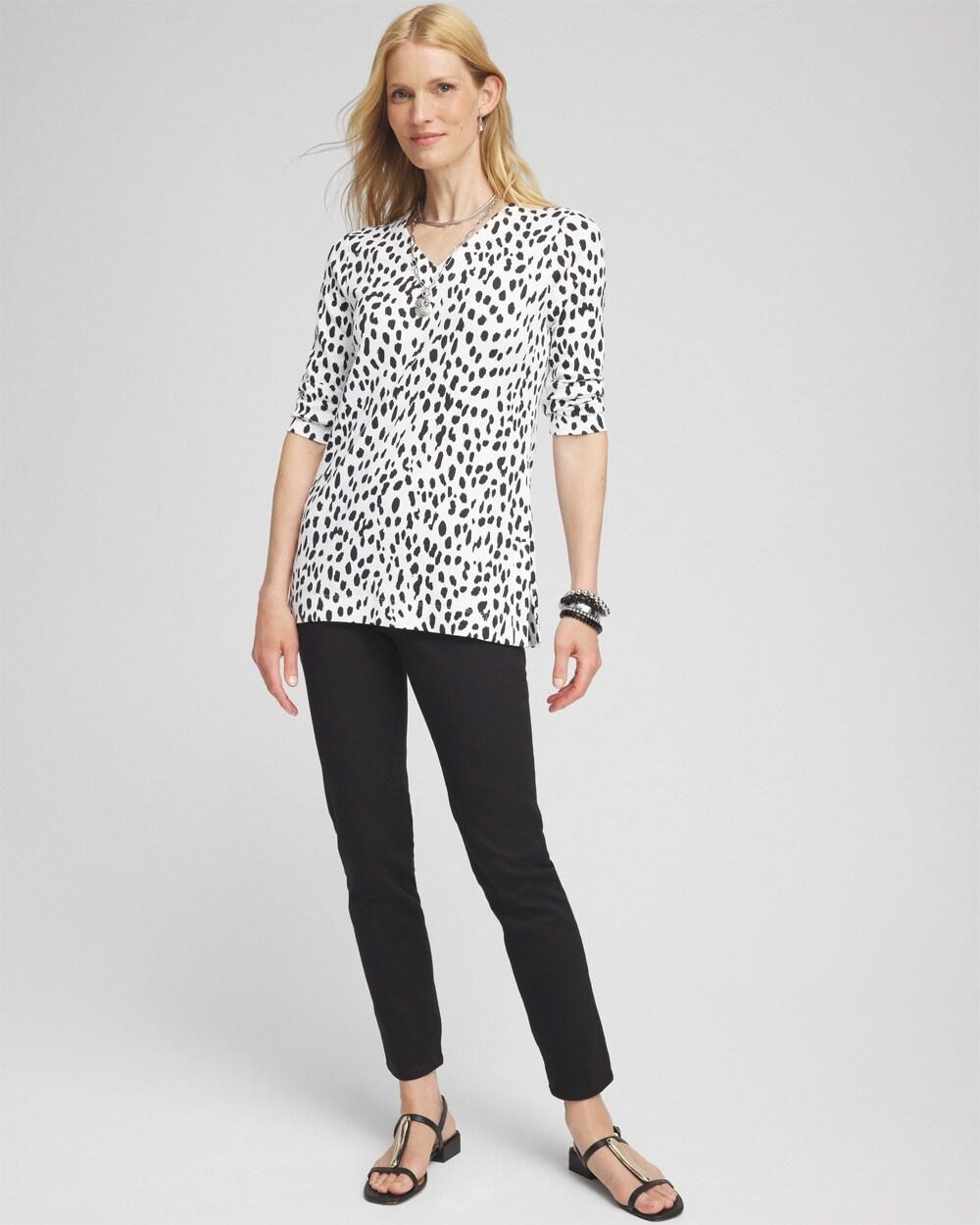 Dots V-neck Tunic Product Image