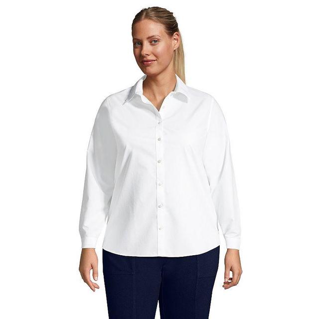 Womens Lands End No-Iron Supima Cotton Shirt Product Image