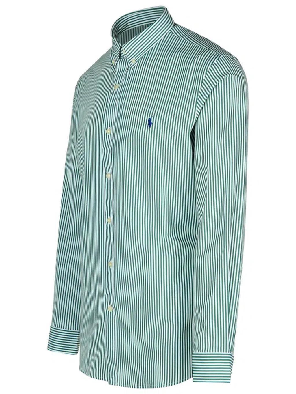 POLO RALPH LAUREN Green Cotton Shirt Product Image