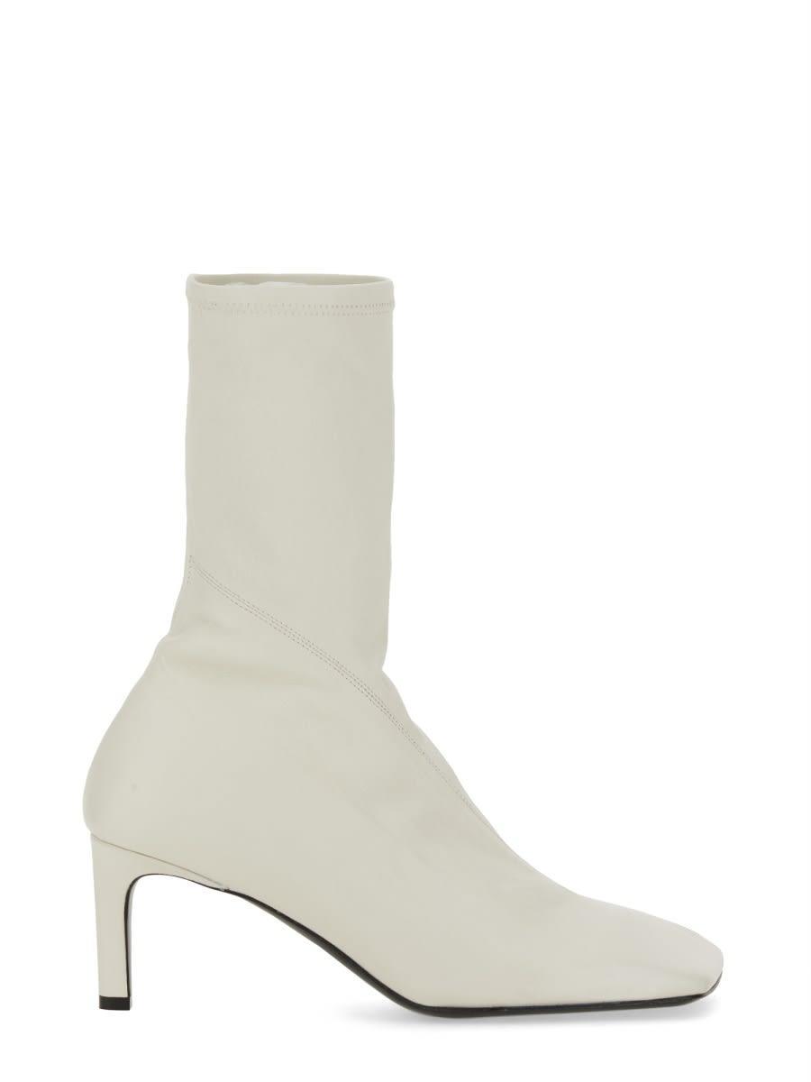 Leather Boot In White Product Image