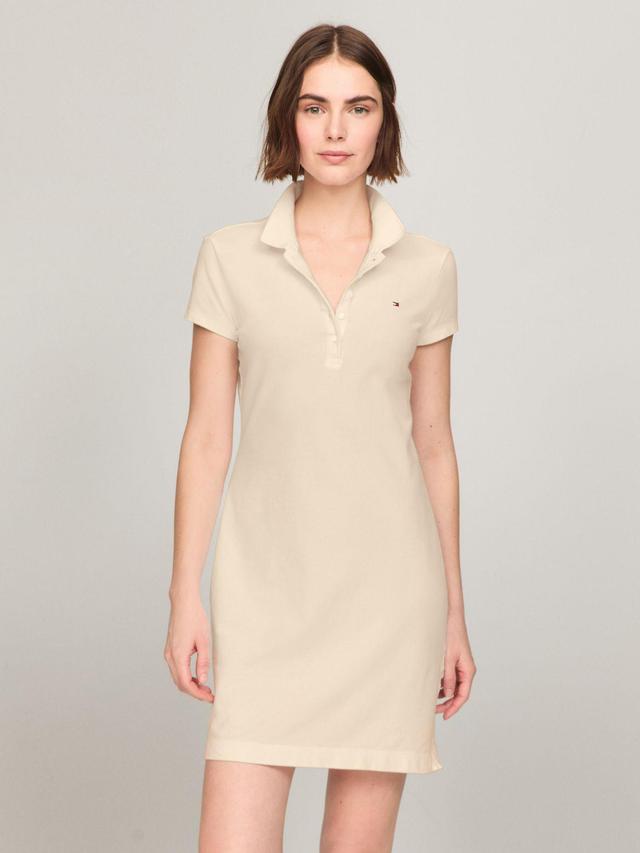 Tommy Hilfiger Women's Slim Fit Stretch Cotton Polo Dress Product Image