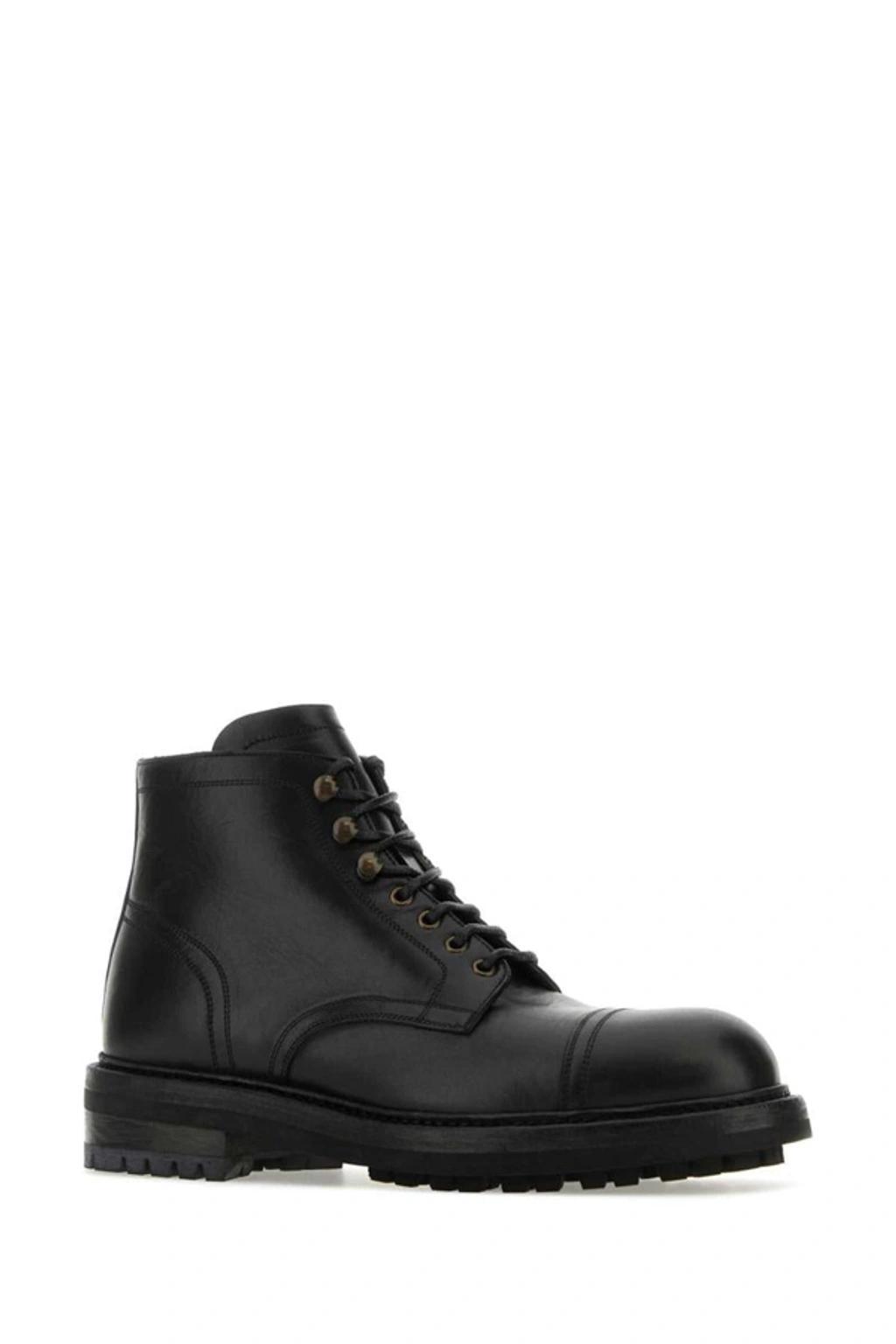 Modern Leather Re-edition Ankle Boots In Black Product Image