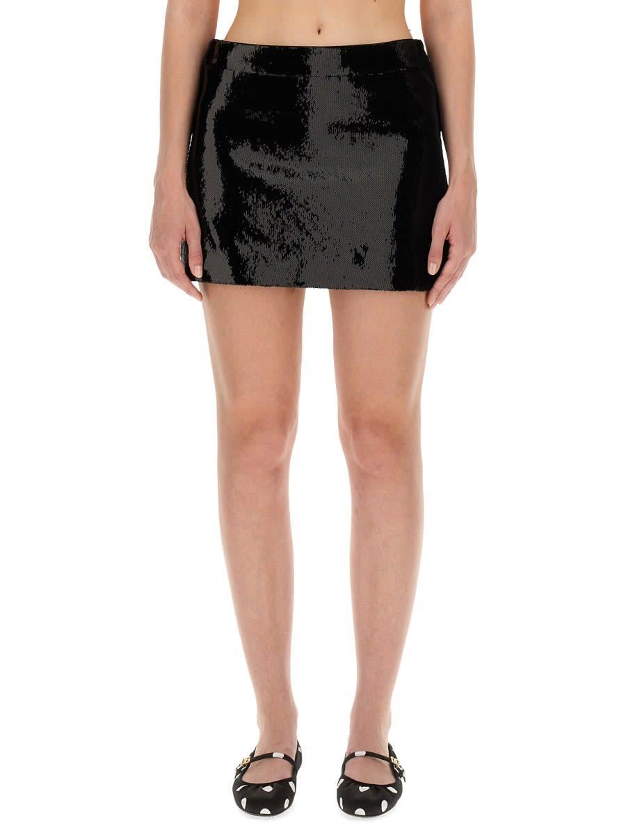 DOLCE & GABBANA Mini Skirt In Black Product Image