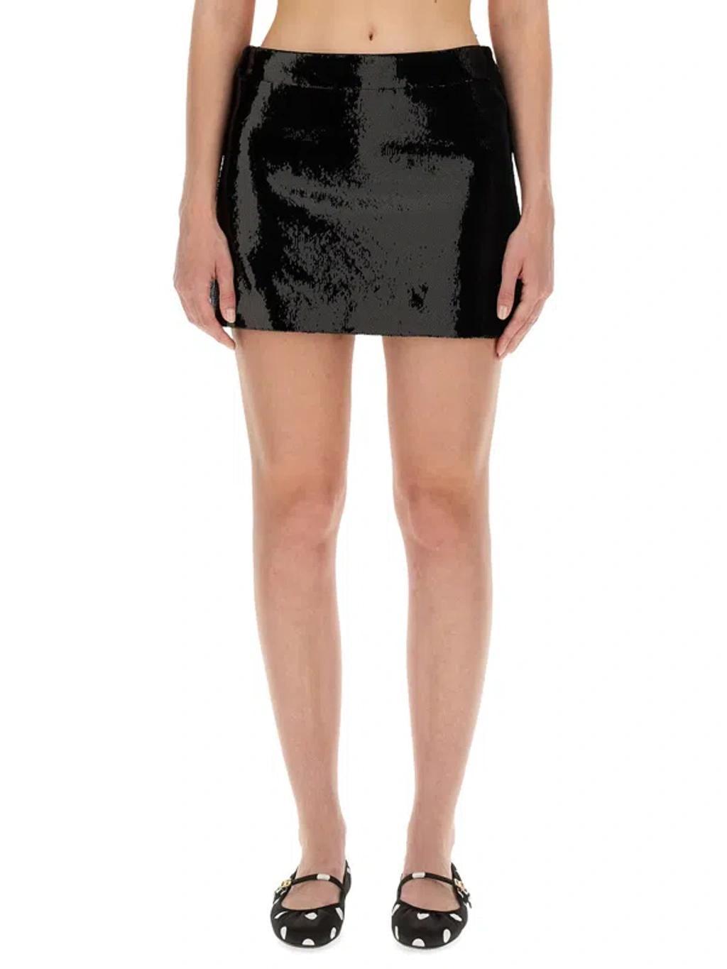 DOLCE & GABBANA Mini Skirt In Black Product Image