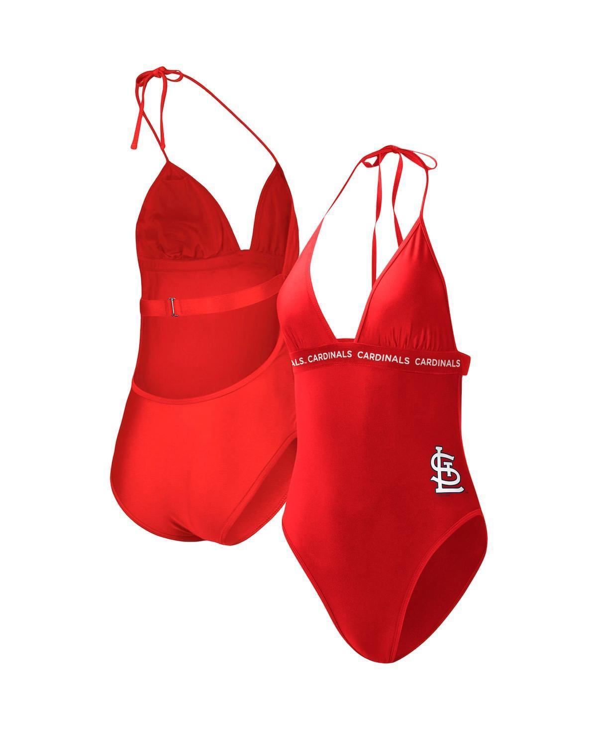 Womens G-III 4Her by Carl Banks St. Louis Cardinals Full Count One-Piece Swimsuit Product Image