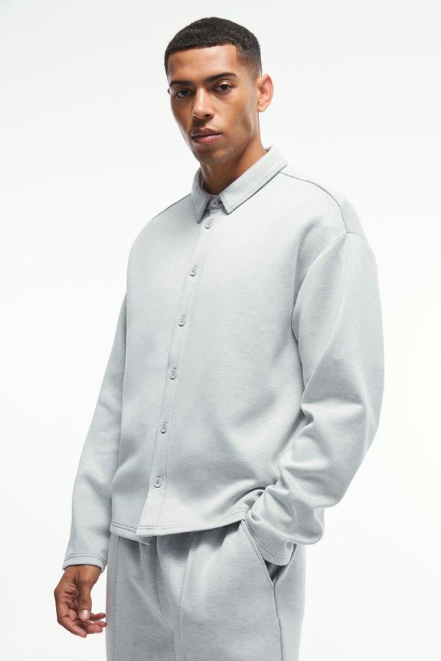 Oversized Jersey Scuba Overshirt | boohooMAN USA Product Image