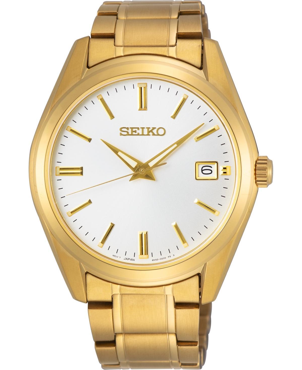 Seiko Mens Essential Quartz Analog Two Tone Stainless Steel Bracelet Watch Product Image