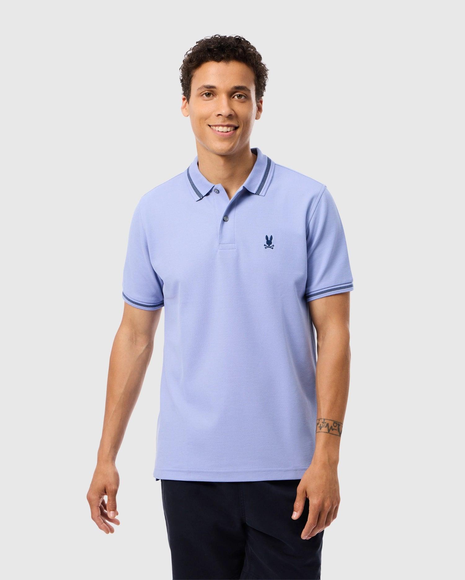 MENS RIVIERA PIQUE POLO SHIRT - B6K640C200 Male Product Image