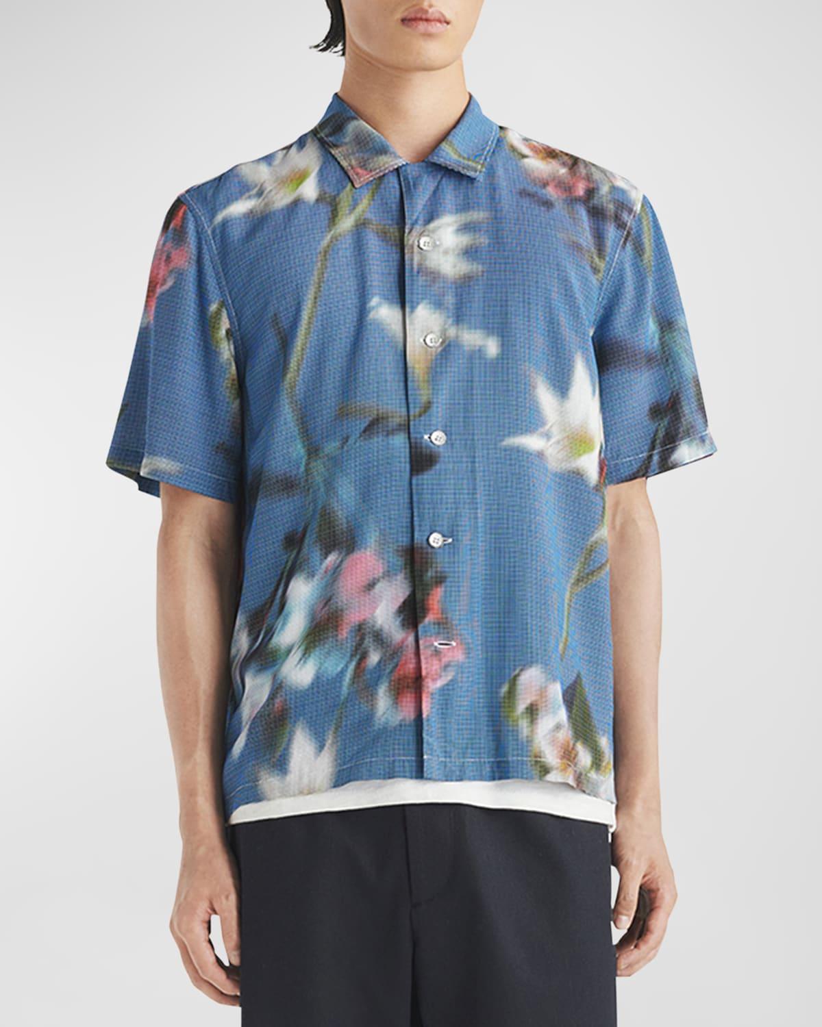 Mens Avery Floral Button-Front Shirt Product Image