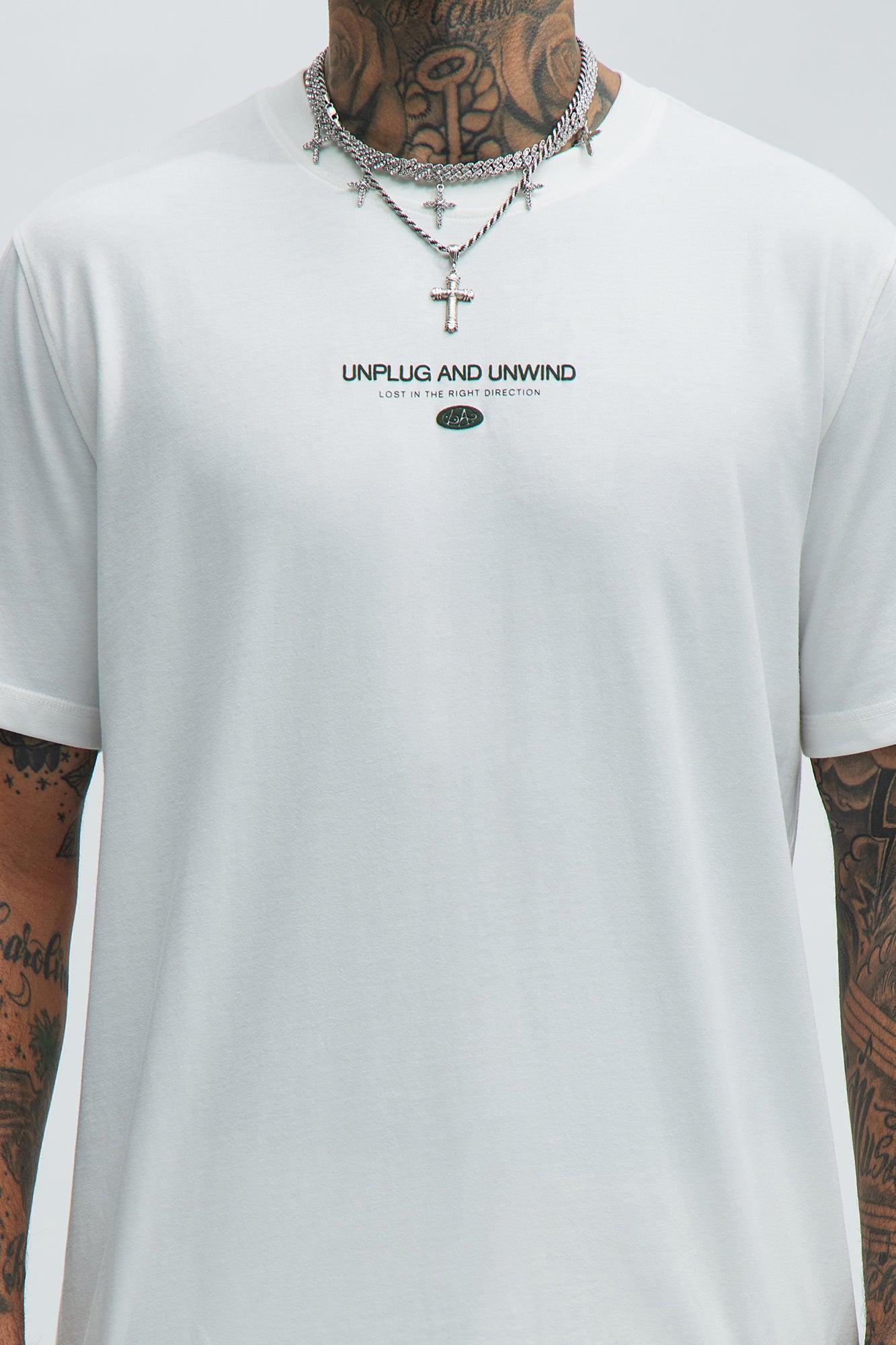 Unplug And Unwind Short Sleeve Tee - Off White Product Image