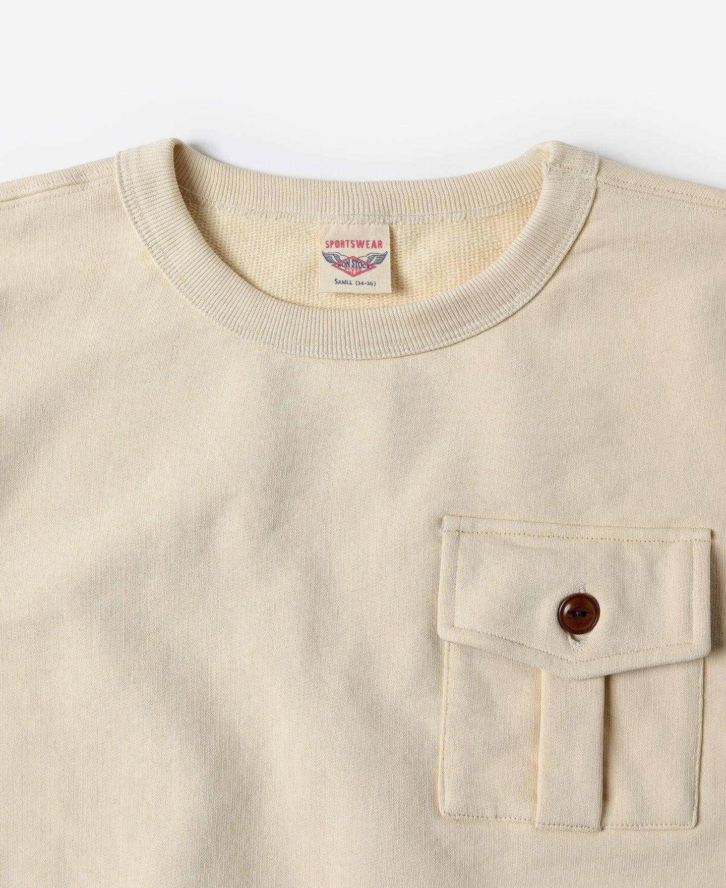 Military Pocket Sweatshirt - Apricot Product Image