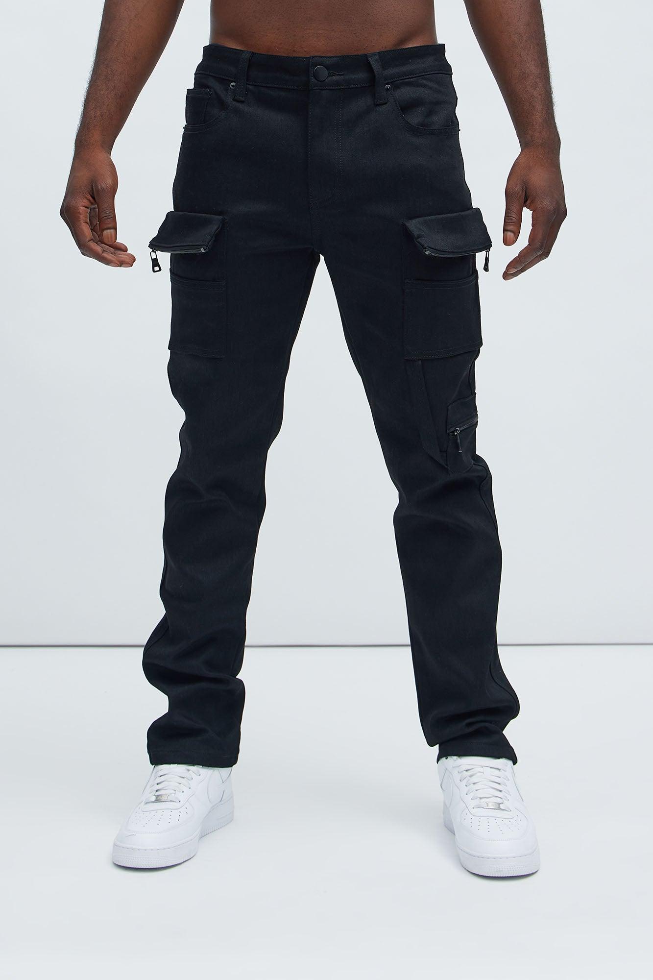 Go With It Cargo Slim Pants - Black Product Image