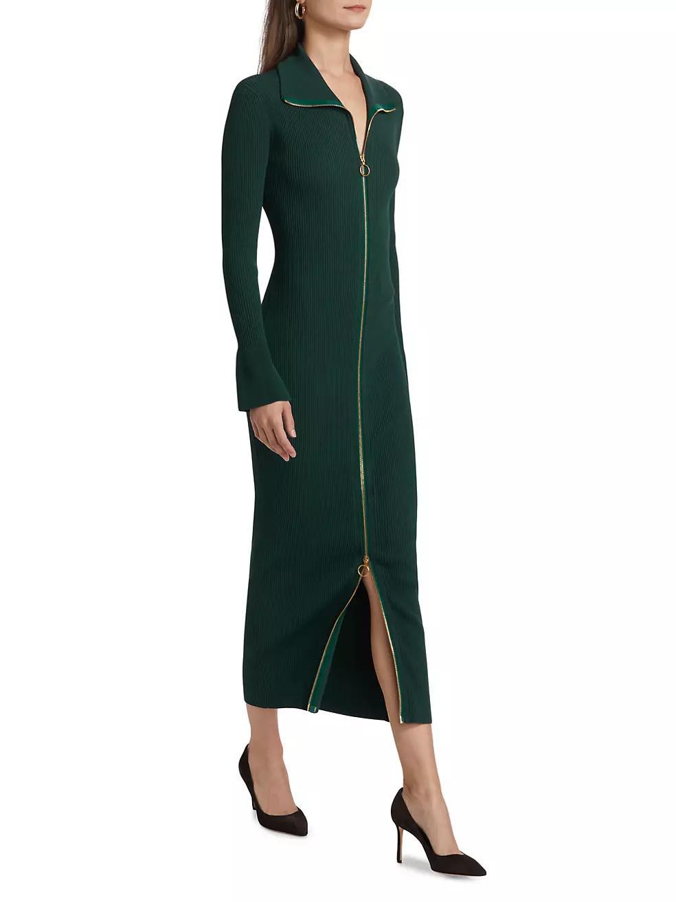 Saylor Rib-Knit Midi-Dress Product Image