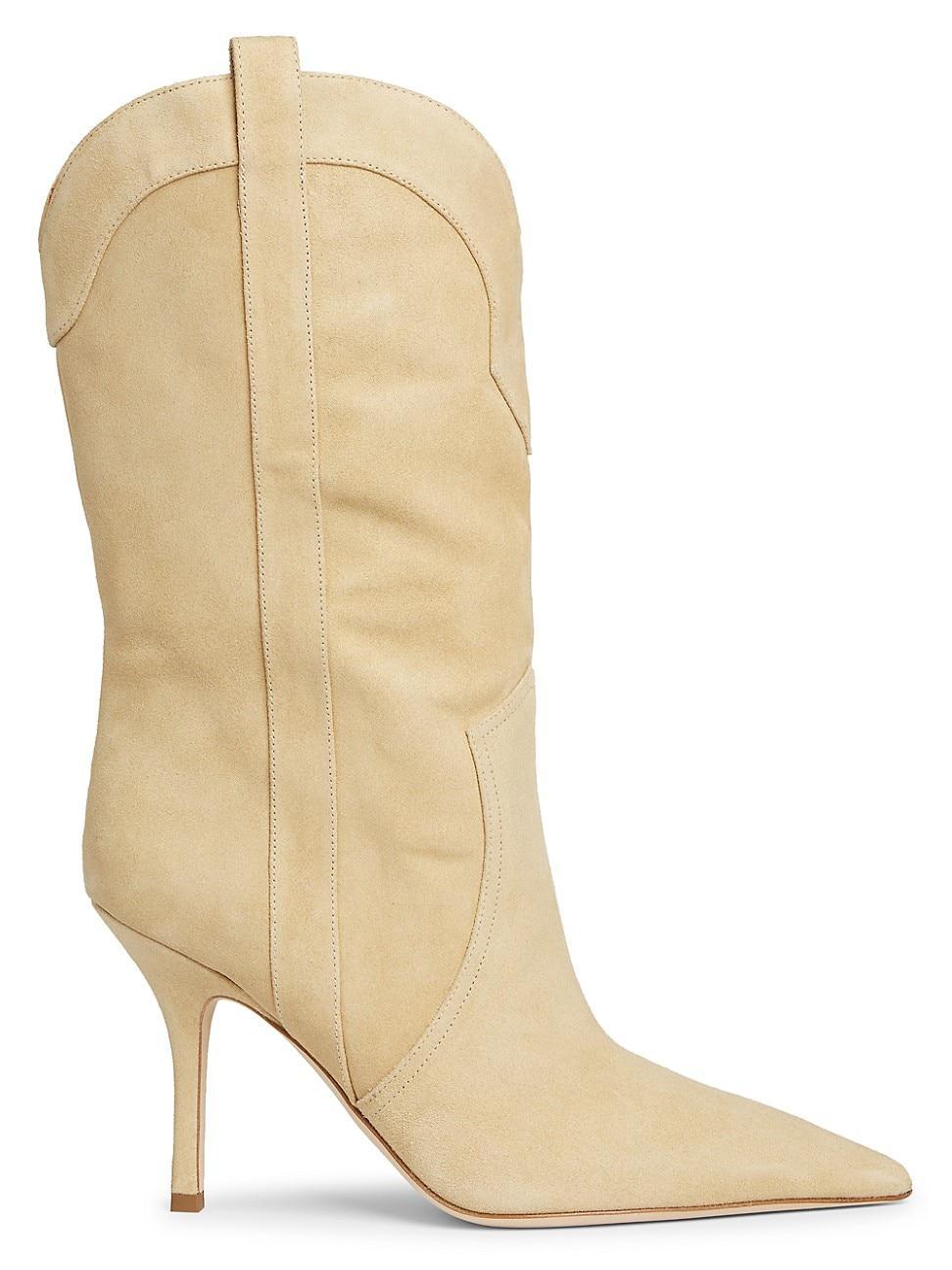 Womens Paloma 95MM Suede Mid-Calf Boots Product Image