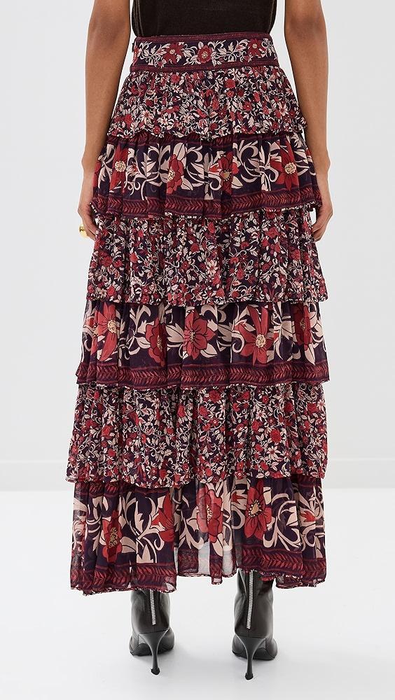 FARM Rio Chelsea Garden Ruffles Maxi Skirt | Shopbop Product Image