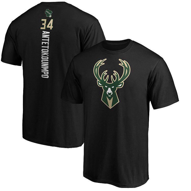 Mens Fanatics Branded Giannis Antetokounmpo Milwaukee Bucks Team Playmaker Name & Number T-Shirt Product Image