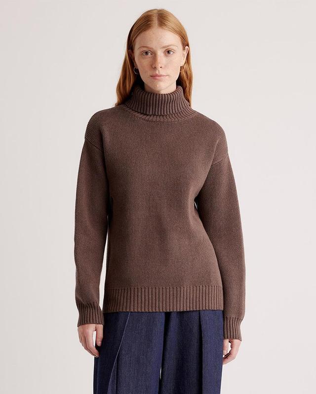 100% Organic Cotton Turtleneck Sweater Product Image