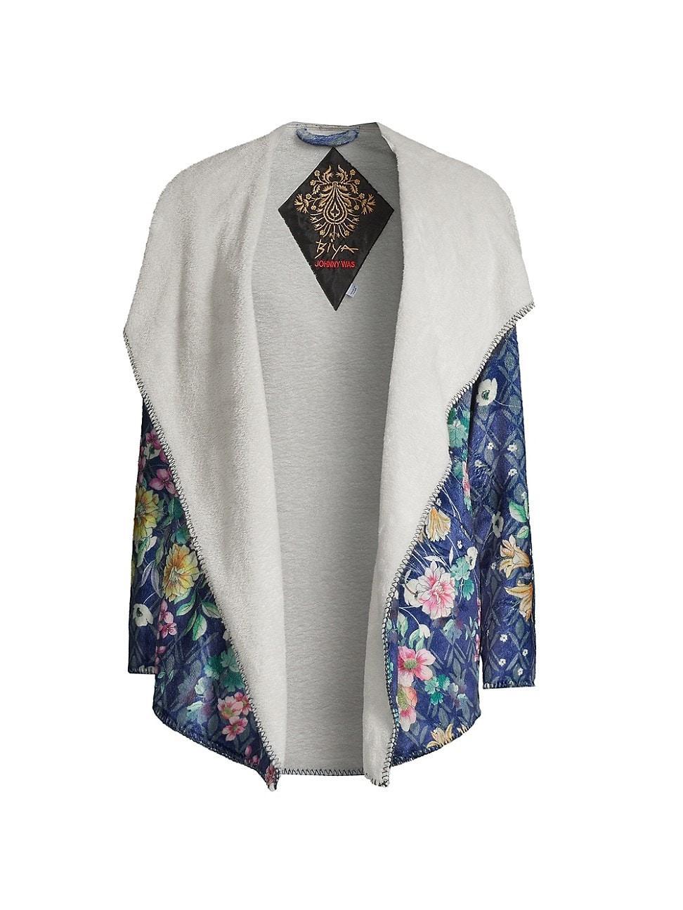 Womens Bursting Echo Floral Sherpa Jacket Product Image