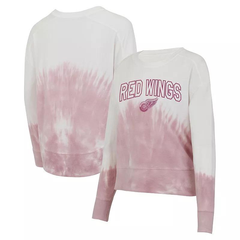 Womens Concepts Sport /White Detroit Red Wings Orchard Tie-Dye Long Sleeve T-Shirt Product Image