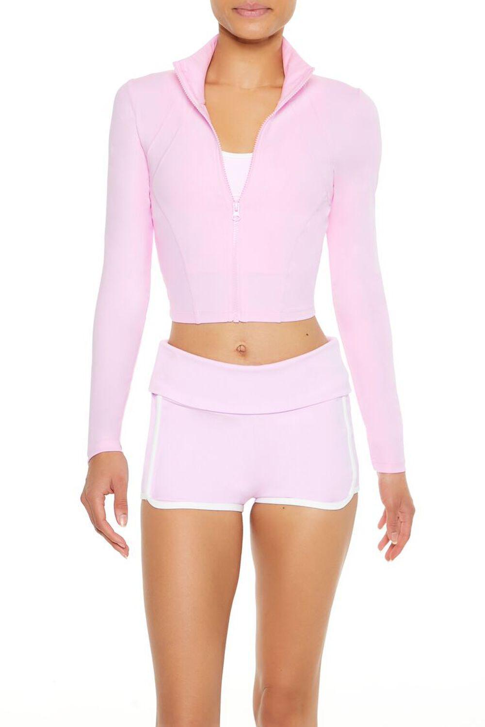 Active Cropped Zip-Up Jacket | Forever 21 Product Image