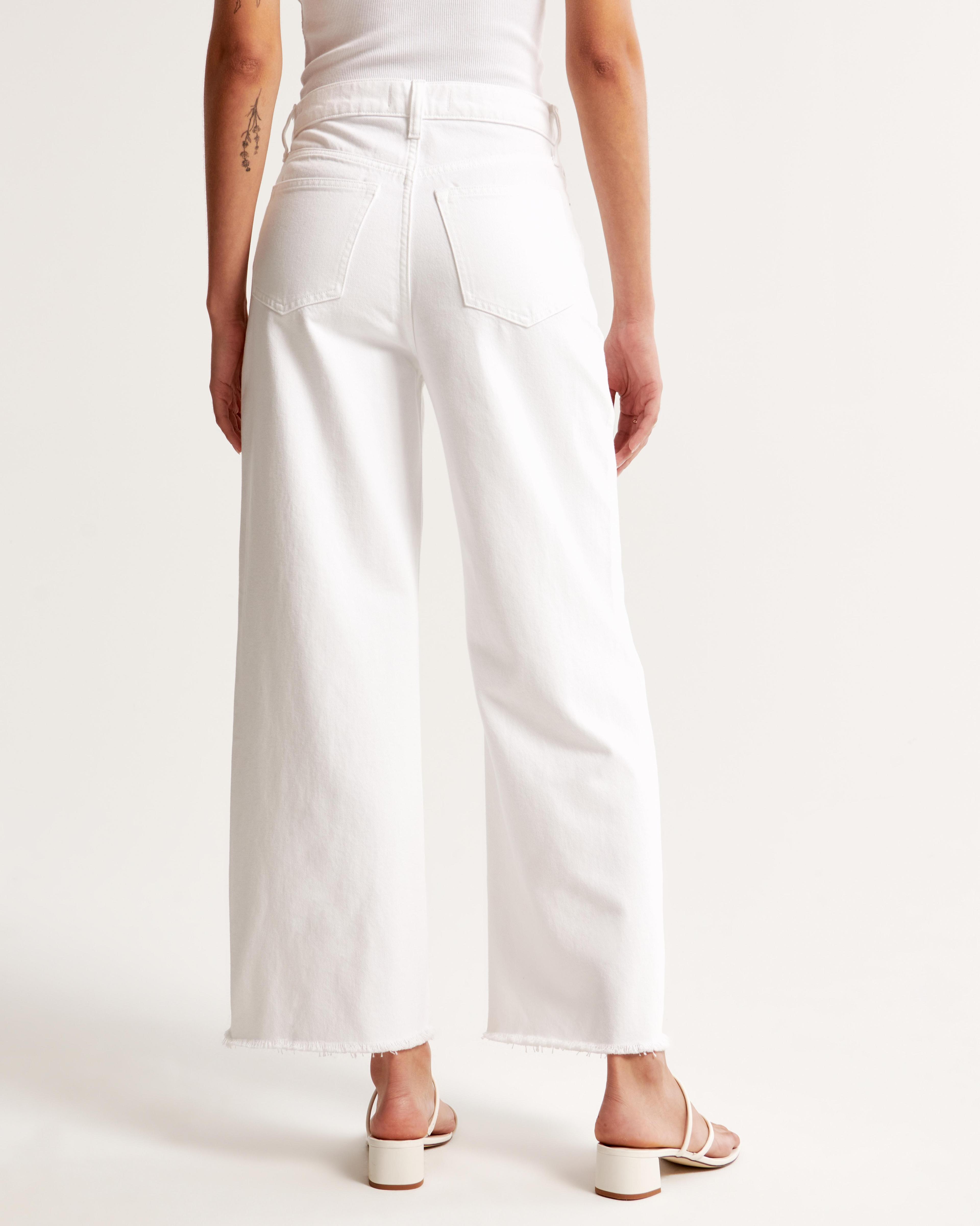 High Rise Cropped Wide Leg Jean Product Image