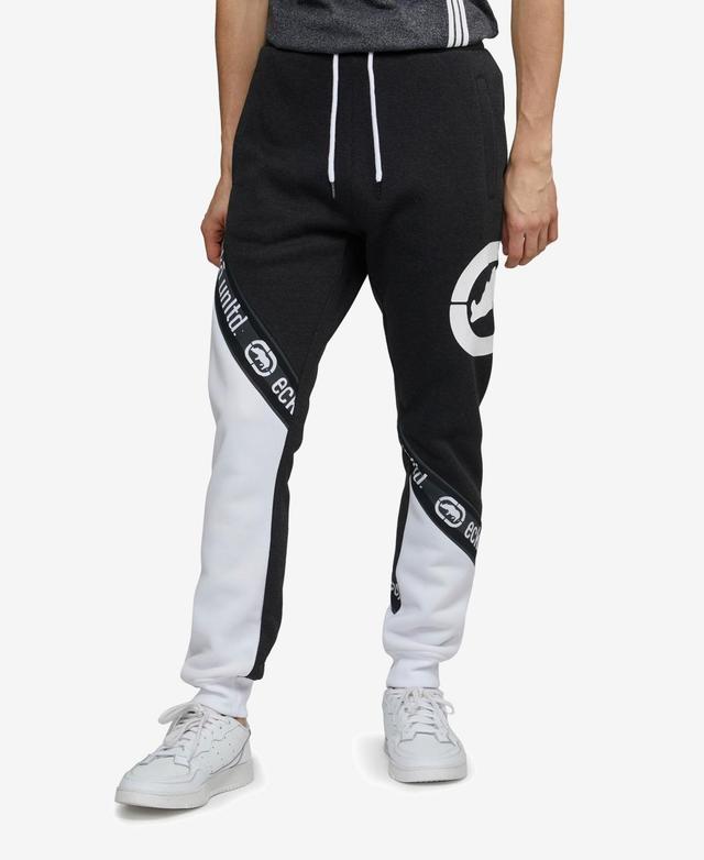 Ecko Unltd Mens Color Block Black Diamond Fleece Jogger Product Image