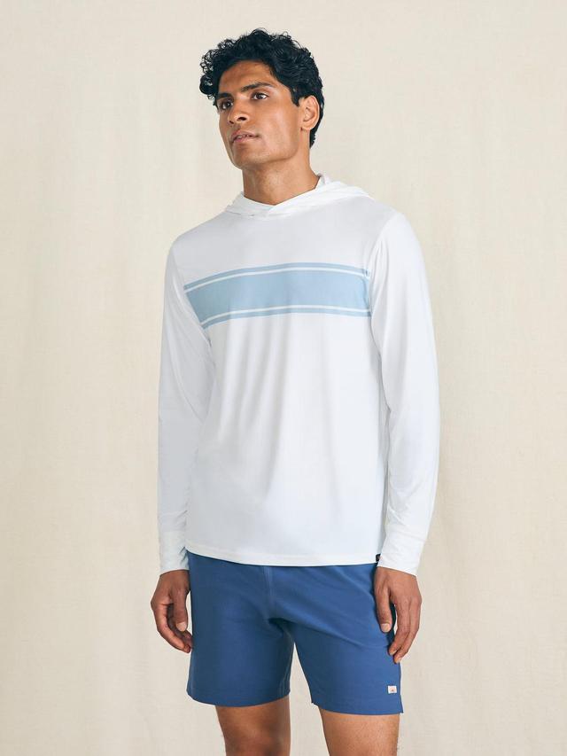 Shorelite UPF Hoodie - White Surf Stripe Product Image