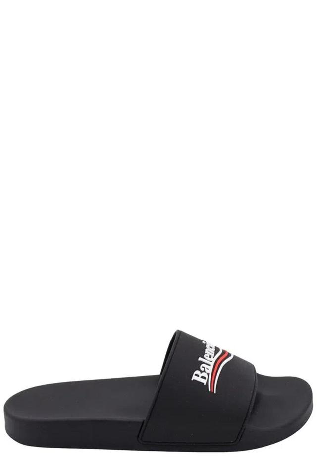 BALENCIAGA Logo Detailed Slip-on Slide In Black Product Image