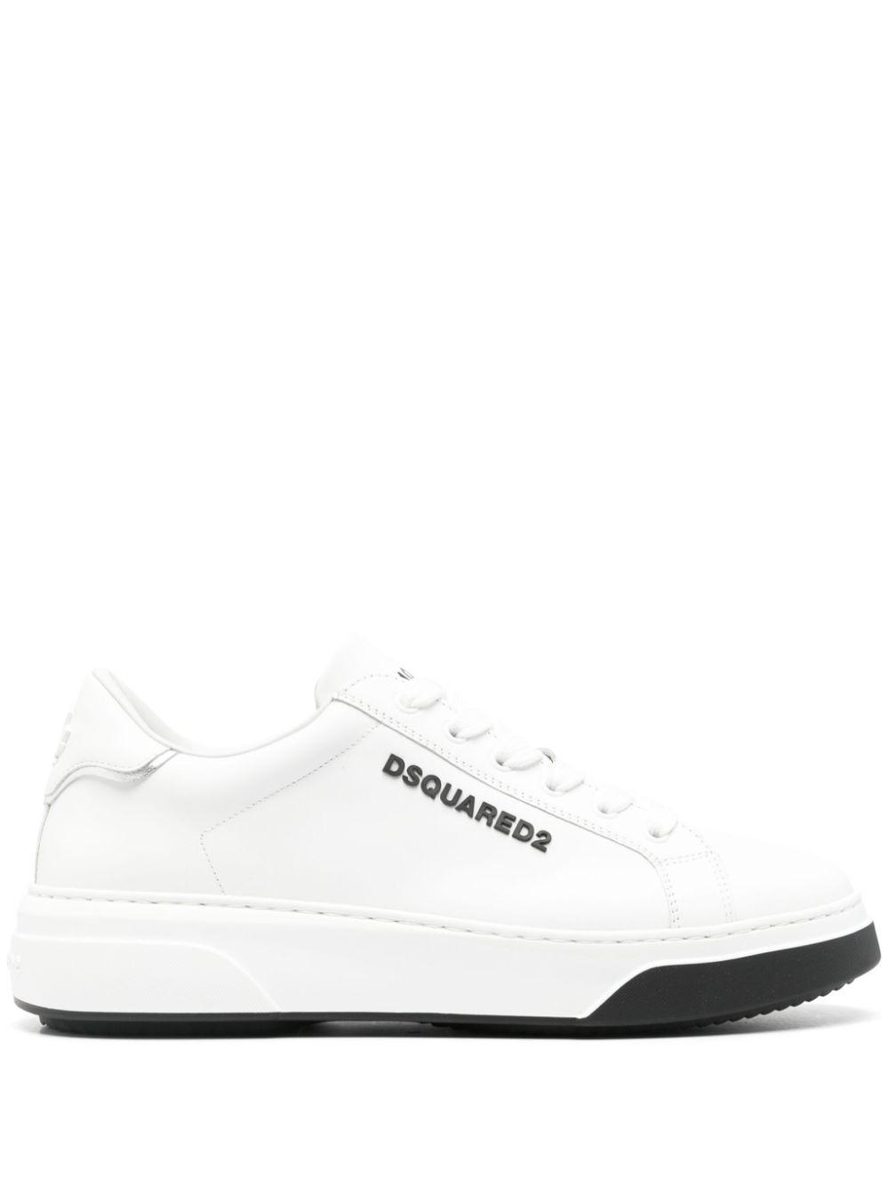 DSQUARED2 1964 Leather Sneakers In White Product Image