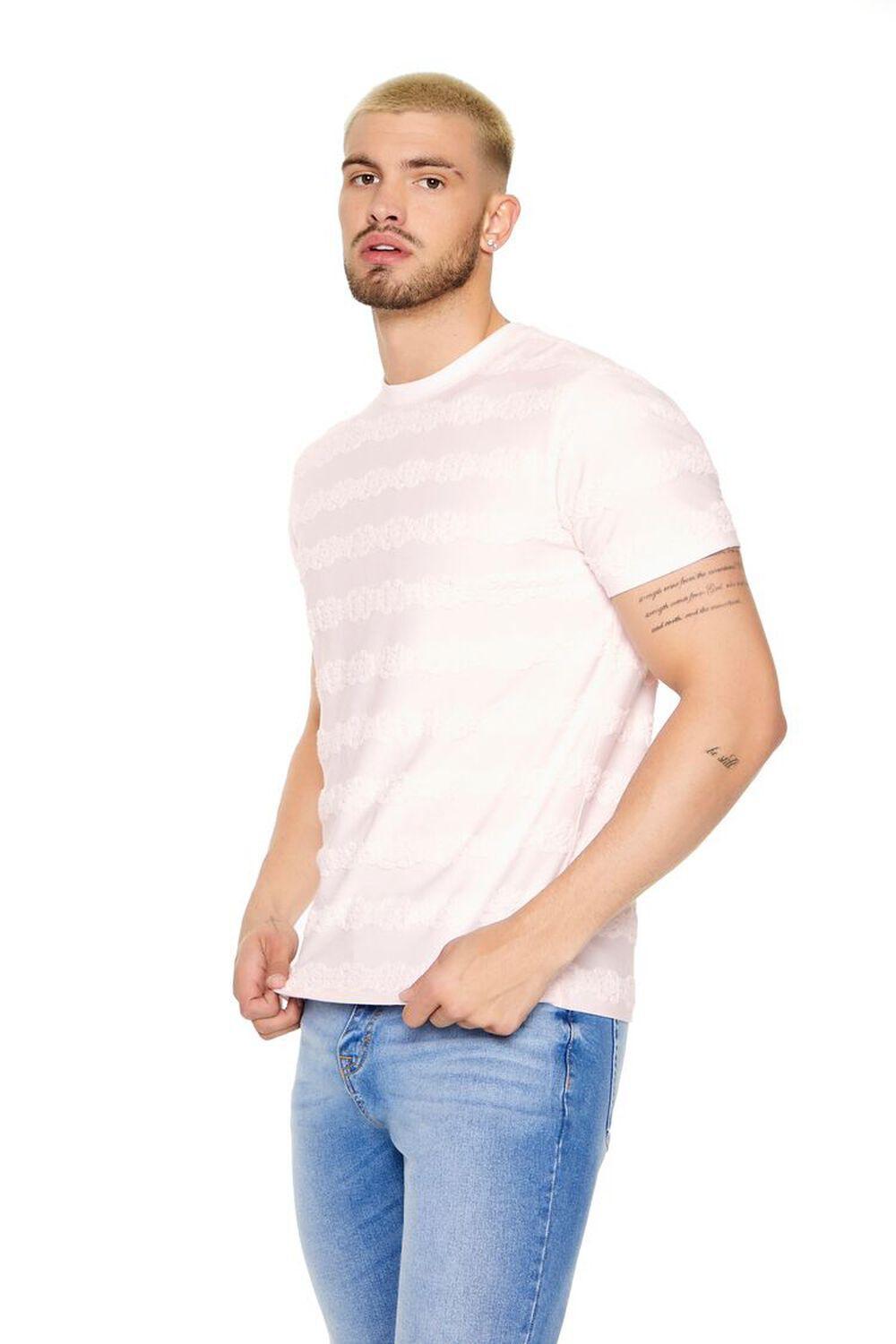 Textured Stripe Crew Tee | Forever 21 Product Image