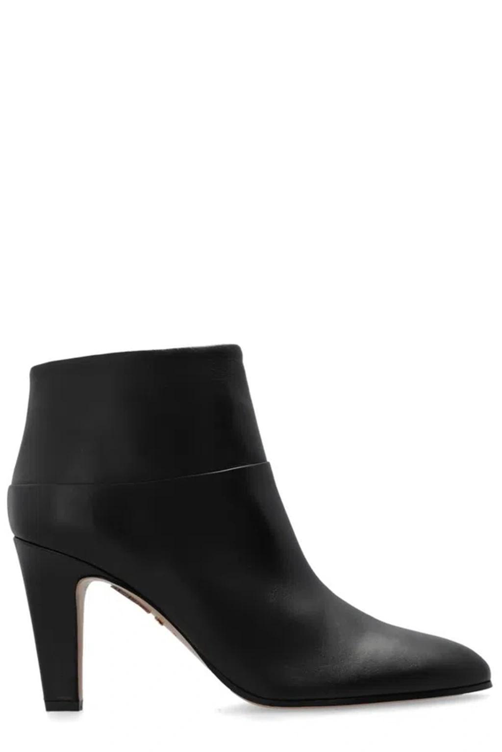 Heeled Ankle Boots In Black Product Image