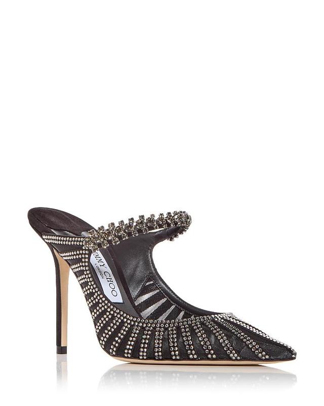 Jimmy Choo Womens Bing 100 Embellished High Heel Mules Product Image