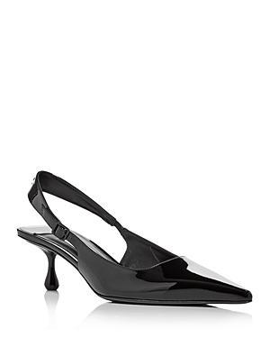 Jimmy Choo Womens Amel 50 Slingback Kitten Heel Pumps Product Image