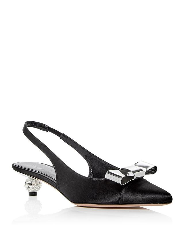 Giambattista Valli Womens Slingback Pointed Toe Bow Heels Product Image